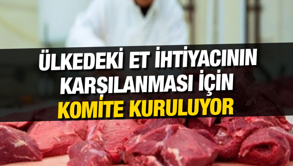 Ülkedeki et ihtiyacının karşılanması için komite kuruluyor