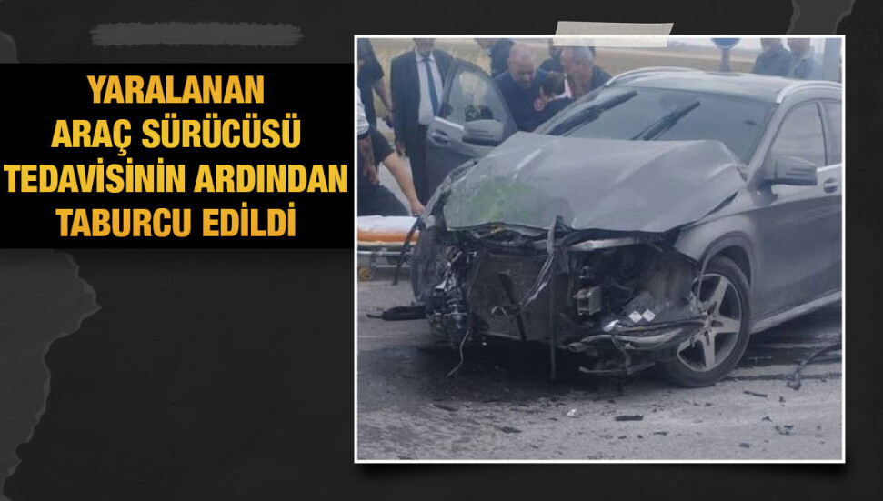 Güvercinlik kavşağında trafik kazası: Bir kişi yaralandı