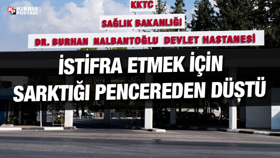 Gönyeli’de pencereden istifra etmeye çalışan 26 yaşındaki genç, 7.5 metreden beton zemine düştü