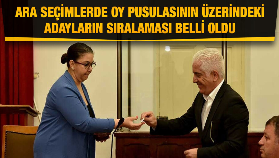 25 Haziran Milletvekilliği ve Yerel Kuruluş Organları Ara Seçimleri için ad çekme yapıldı