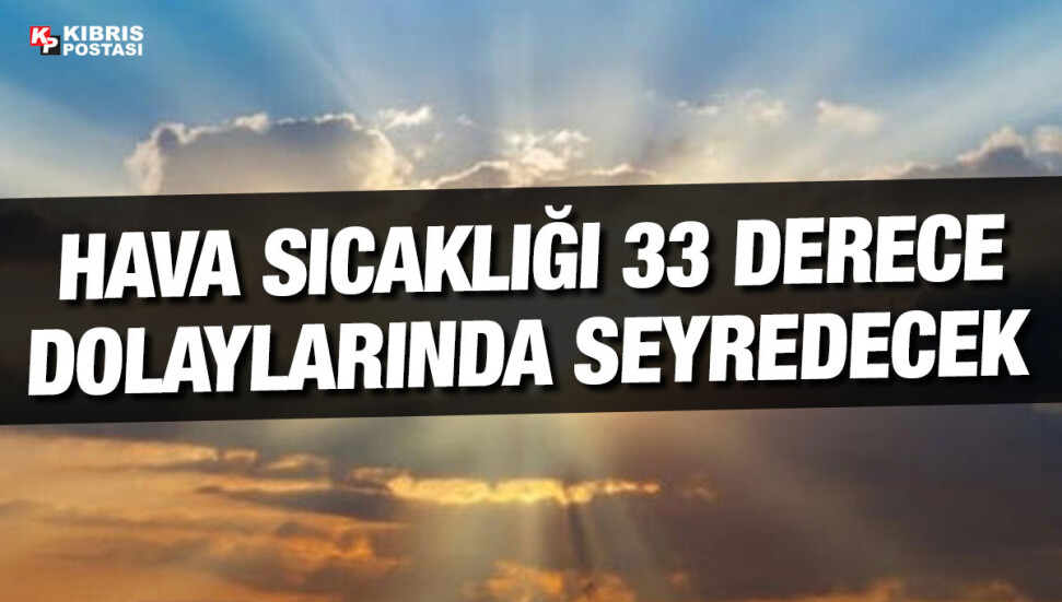 Bugün ve yarın hava parçalı bulutlu olacak