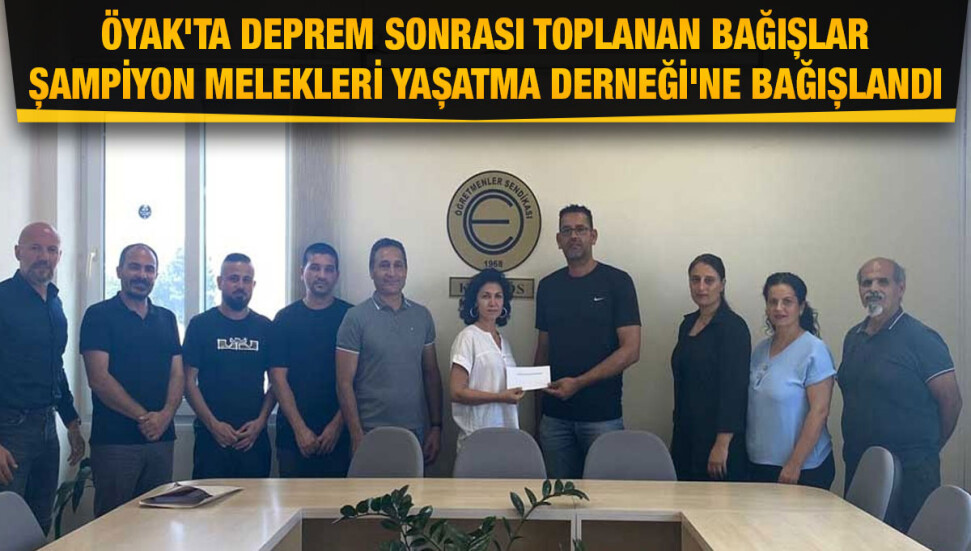 Yardım kampanyası hesabında toplanan bağışlar, Şampiyon Melekleri Yaşatma Derneği’ne bağışlandı