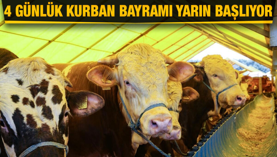 4 günlük Kurban Bayramı yarın başlıyor… Bayram namazı saat 06.09'da kılınacak