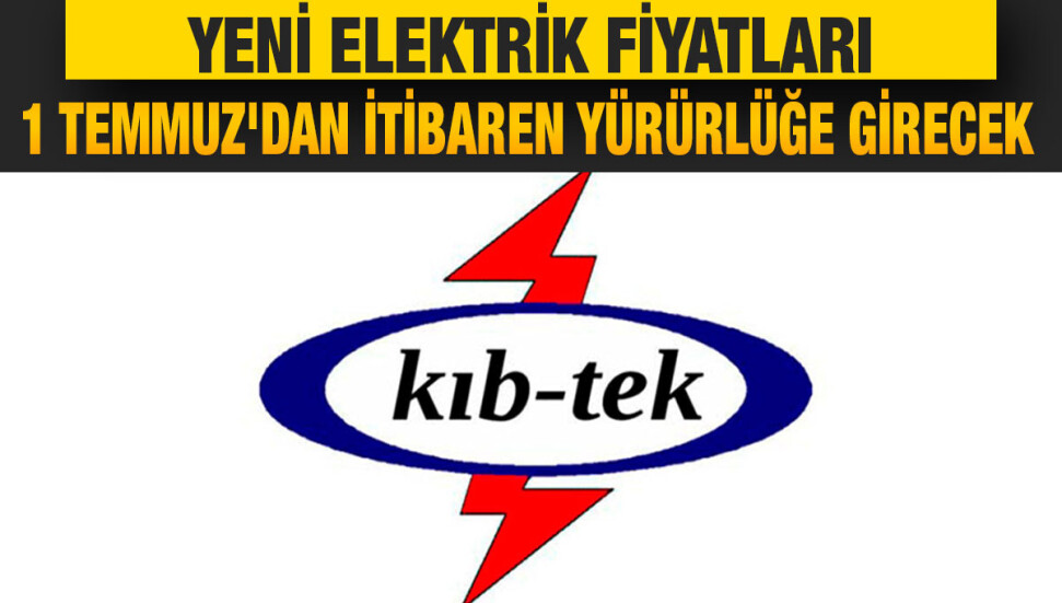 Elektrikte yeni fiyatlar bugün itibaren yürürlükte