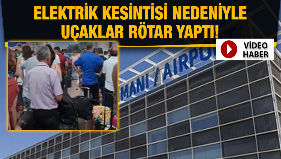 Ercan Havalimanı'nda yaşanan elektrik kesintisi nedeniyle yolcular saatlerdir bekliyor!