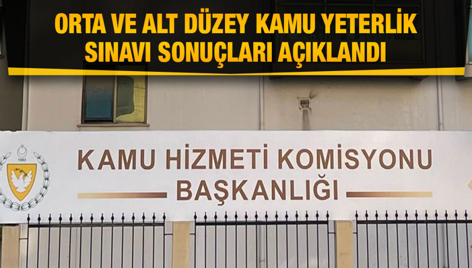 Orta ve Alt Düzey Kamu Yeterlik Sınavı sonuçları açıklandı