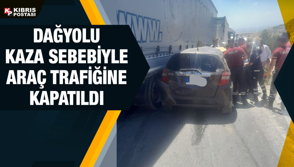 Girne-Değirmenlik ana yolu araç trafiğine kapatıldı