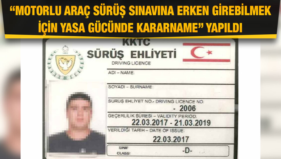 Ehliyet harcının üç katını yatıran, 5 gün içinde sınava girebilecek