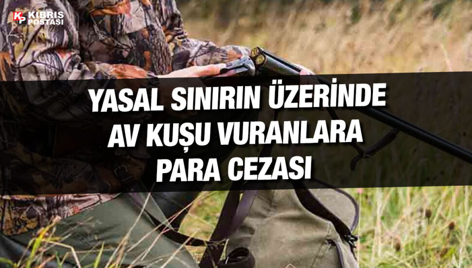 Yasal sınırın üzerinde av kuşu vuranlara para cezası kesildi