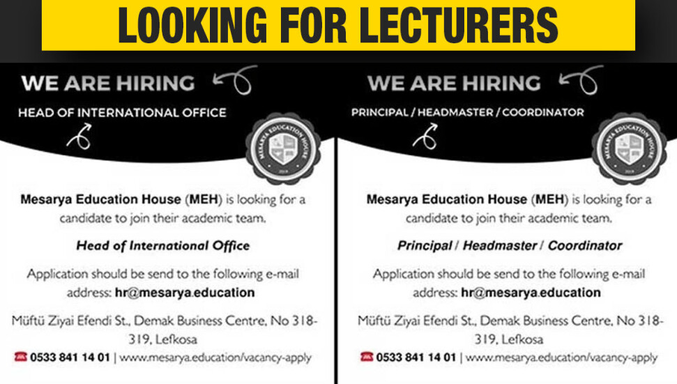 Mesarya Education House calls for Head of International Office and Principal/ Headmaster/Coordinator