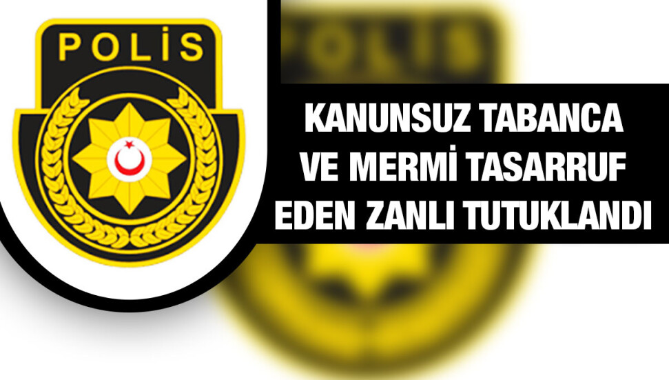 Ercan'dan çıkış yaparken valizinde kanunsuz tabanca şarjörü ve canlı mermi tespit edilen zanlı tutuklandı