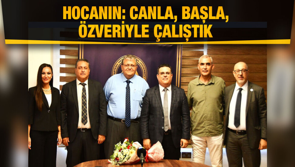 DAÜ Rektör Vekili Prof. Dr. Mustafa Tümer, Prof. Dr. Aykut Hocanın ve ekibine teşekkür etti