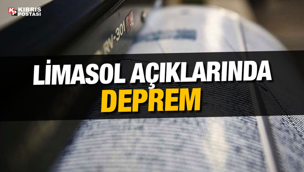 Limasol açıklarında deprem meydana geldi