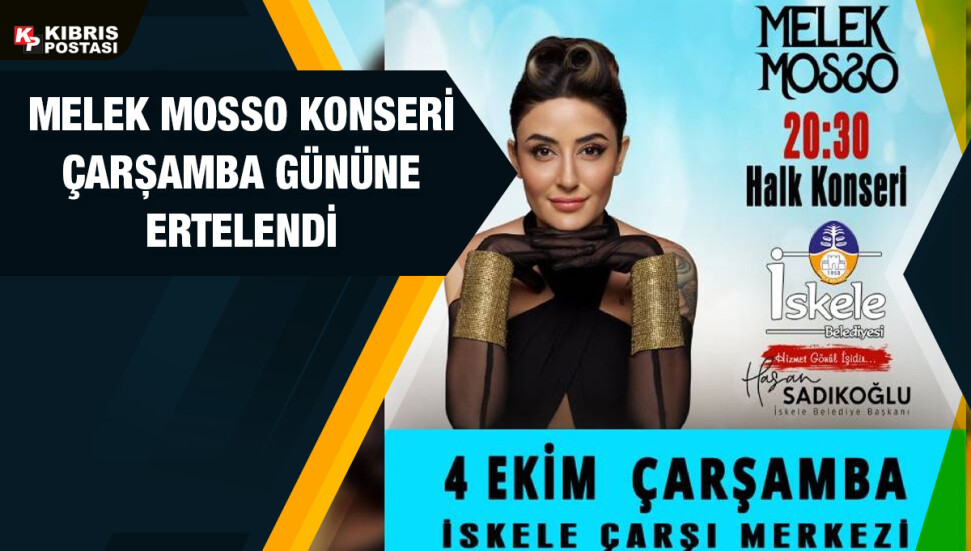 Melek Mosso konseri çarşamba akşamı gerçekleşecek