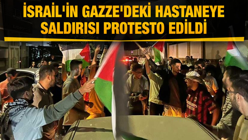 İsrail'in Gazze'deki hastane saldırısı Lefkoşa'da protesto edildi