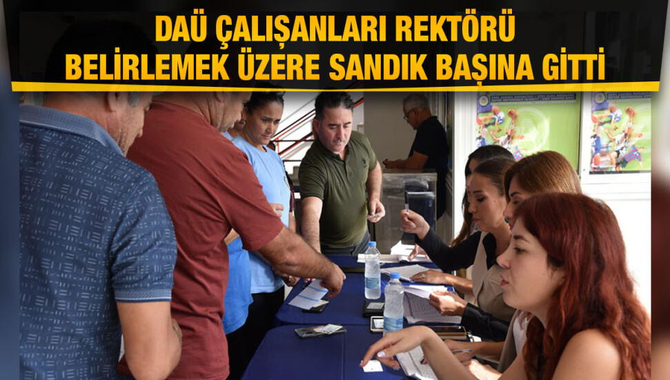 DAÜ’de Rektör adayı Prof. Dr. Hasan Kılıç için güven oylaması yapılıyor