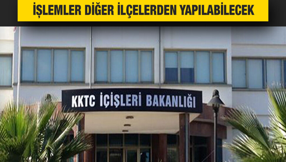 Lefkoşa Tapu ve Kadastro Dairesi taşınma nedeniyle iki gün hizmet veremeyecek