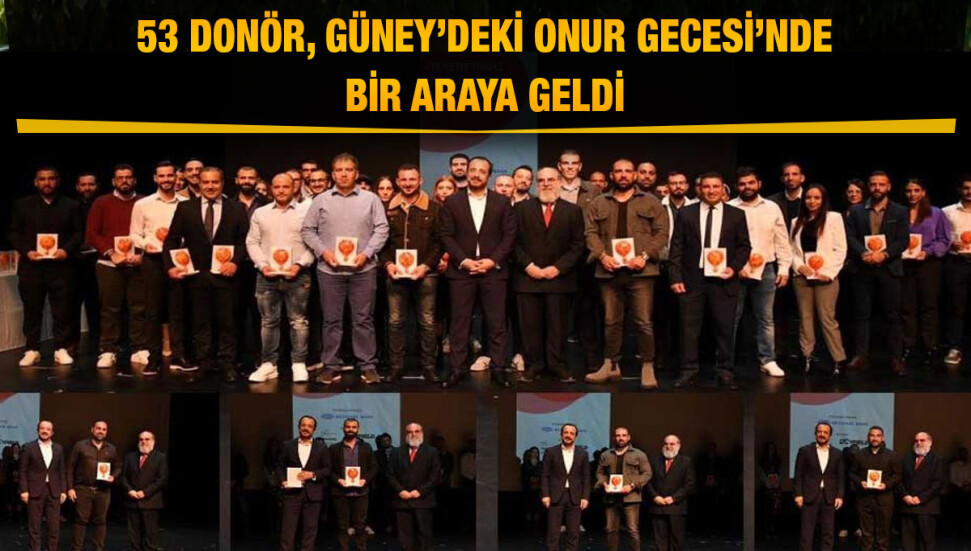 Kök hücre ve kemik iliği donörleri, Güney Kıbrıs’ta Onur Gecesi’ne katıldı