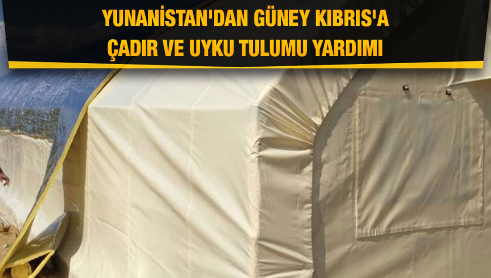 Yunanistan, Güney’de mülteci akının yönetilmesi konusunda çadır ve uyku tulumu yardımı yaptı