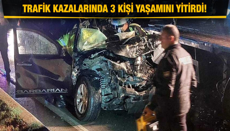 Haftalık trafik bilançosu: 66 trafik kazası, 3 can kaybı, 22 yaralı