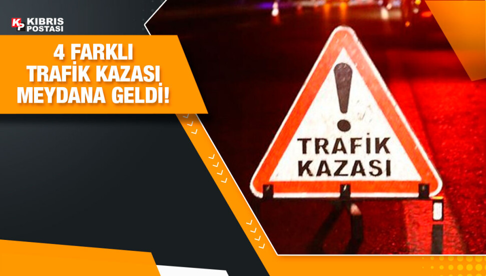 Trafik kazalarında 3 kişi yaralandı, 2 kişi de tutuklandı