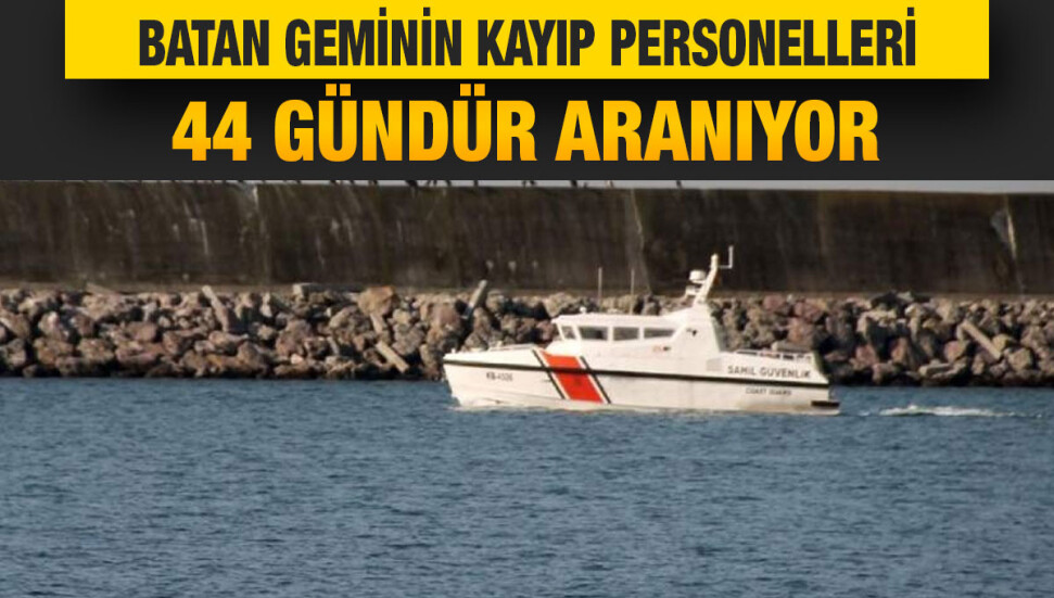 Zonguldak'ta batan geminin kayıp 7 personeli 44 gündür aranıyor