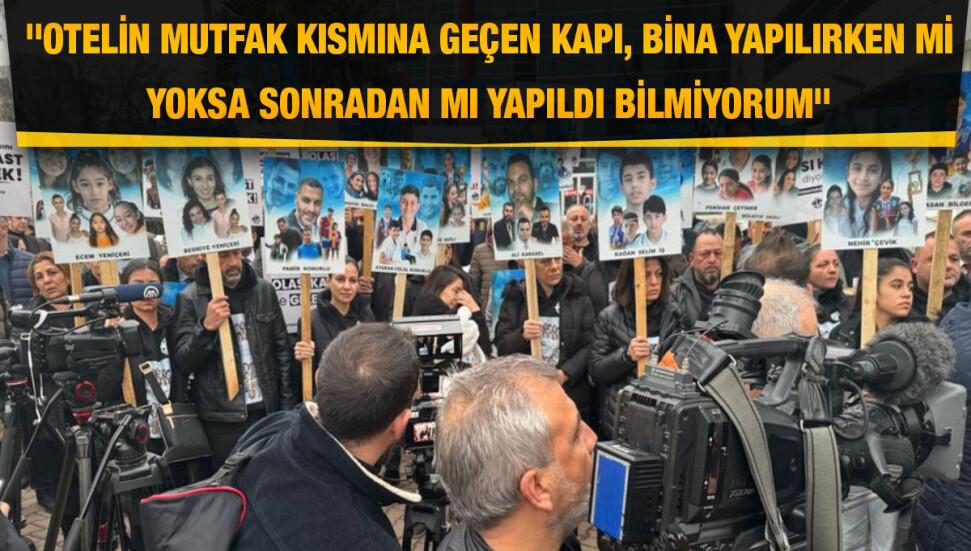 İsias Otel aşçısı Mehmet Ali Korkmaz: Yemekleri götürdüğümüz koridorun ne zaman açıldığını bilmiyoruz