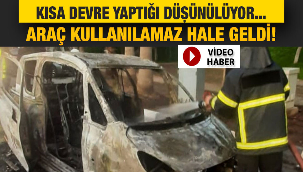 Mehmet Ali Sungur'a ait araç seyir halinde alev aldı!