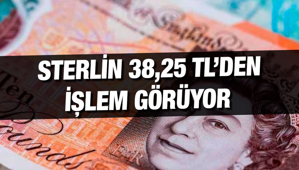 Dolar 30,10 TL, euro 32,95 TL, İngiliz Sterlini 38,25 liradan işlem görüyor