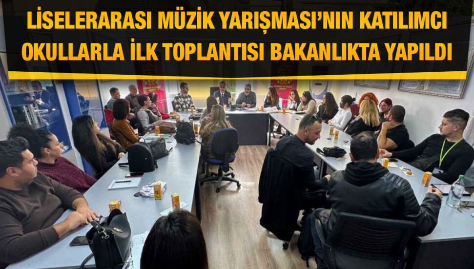 Telsim Freezone Liselerarası Müzik Yarışması toplantısı yapıldı