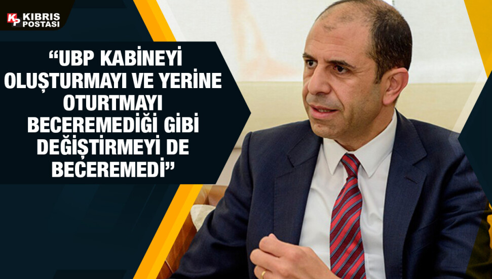 Kudret Özersay: İstikrarsızlığın kaynağı UBP’nin kendi içindeki istikrarsızlıktır