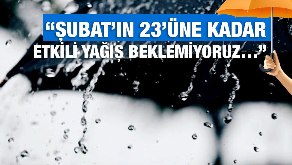 Yağışlar azalıyor…