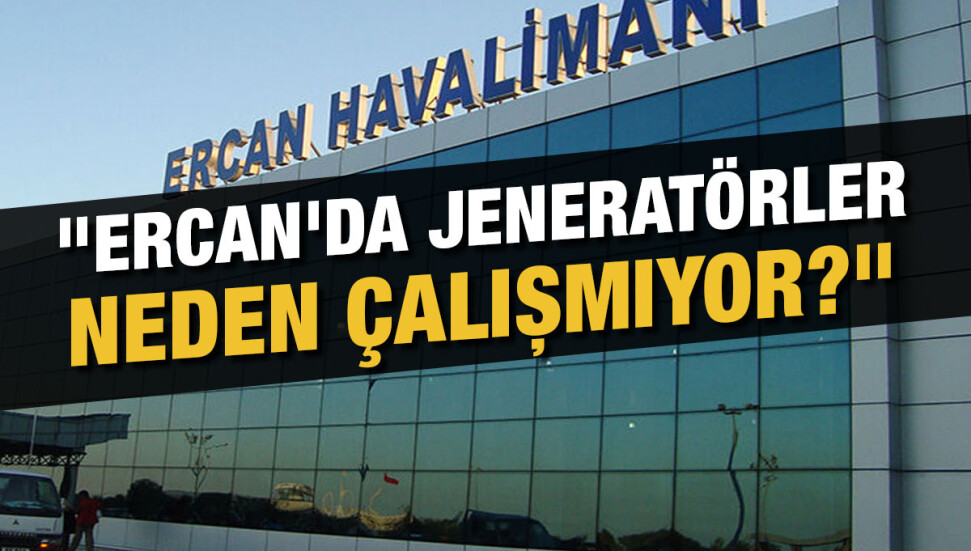 Ercan Hava Trafik Kontrol Merkezi’nde elektrik yok: “Sadece ekranlarımız çalışıyor”