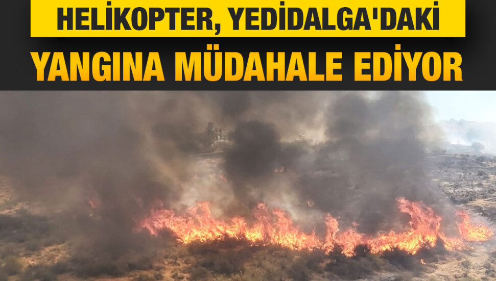 Türkiye'den gelen yangın helikopteri yerine ulaştı