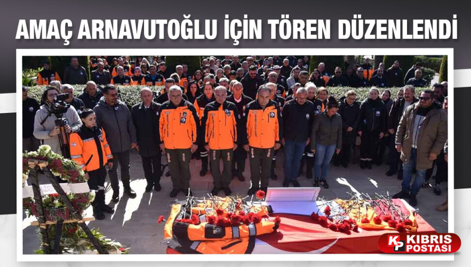 Hatay’da deprem enkazında kalarak hayatını kaybeden Amaç Arnavutoğlu için tören düzenlendi