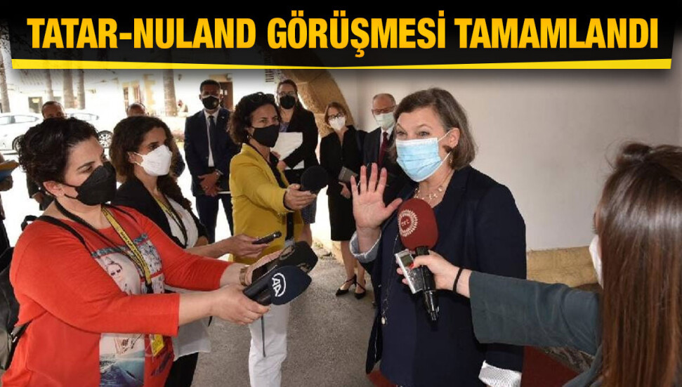 Cumhurbaşkanı Ersin Tatar'ın Nuland ile görüşmesi tamamlandı