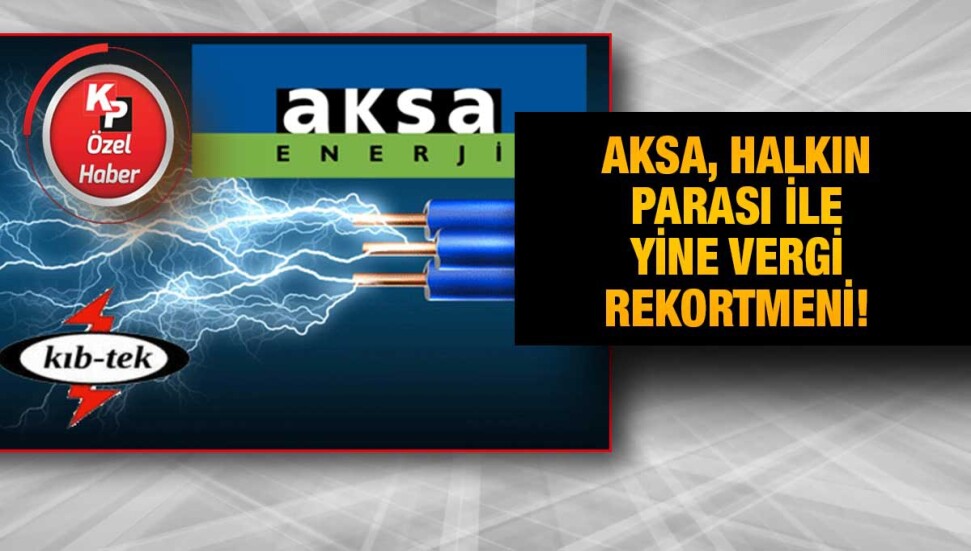 Tek müşterisi KIB-TEK olan AKSA, yine vergi rekortmeni oldu