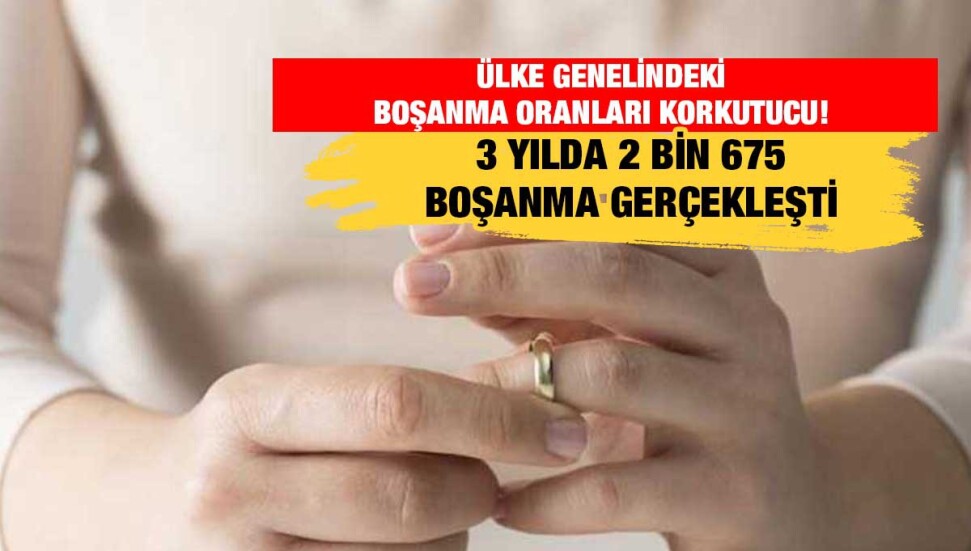 3 yıllık boşanma verilerinde tablo ürkütücü