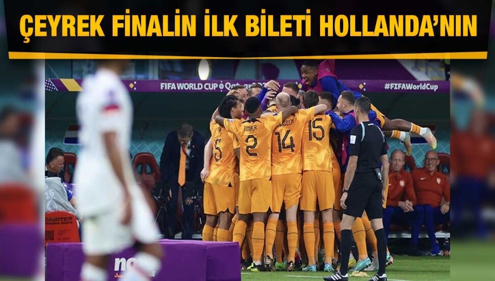 Hollanda, Dünya Kupası'nda çeyrek finale yükseldi