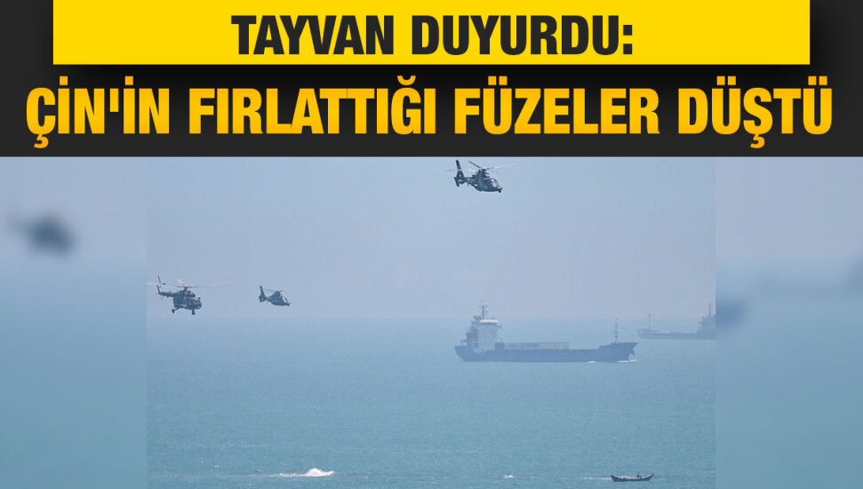 Çin-Tayvan gerilimi: Çin'in fırlattığı güdümlü füzeler, Tayvan yakınlarına düştü