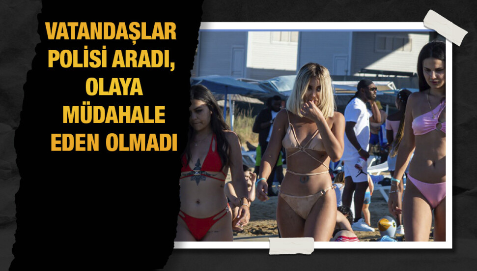 'Güvende Kal' bileklikleriyle plaja geçip halkın içine karıştılar