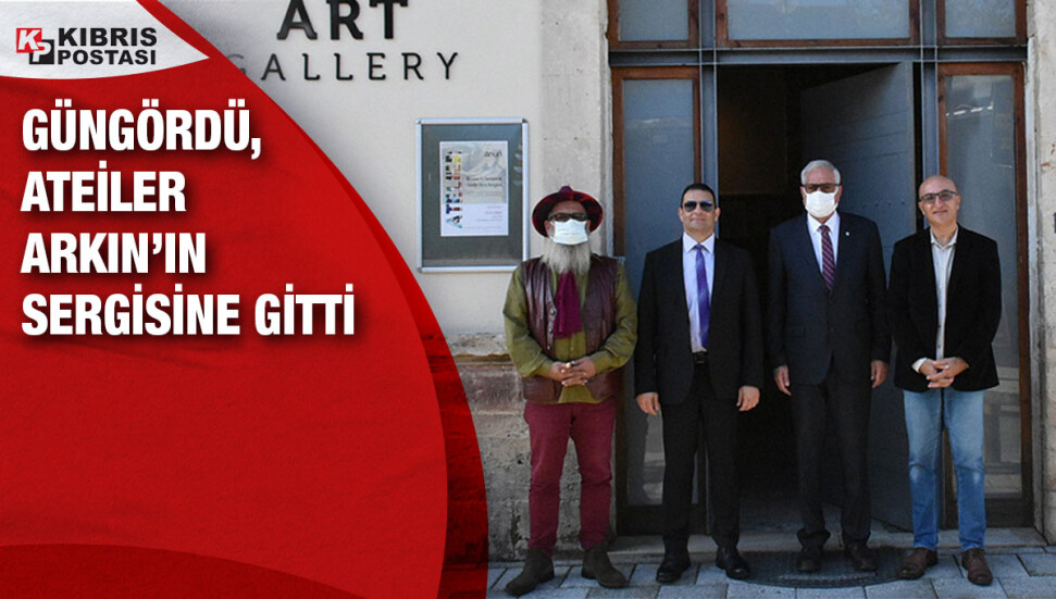 Girne Belediye Başkanı Güngördü, Atelier Arkın’ın sergisini ziyaret etti