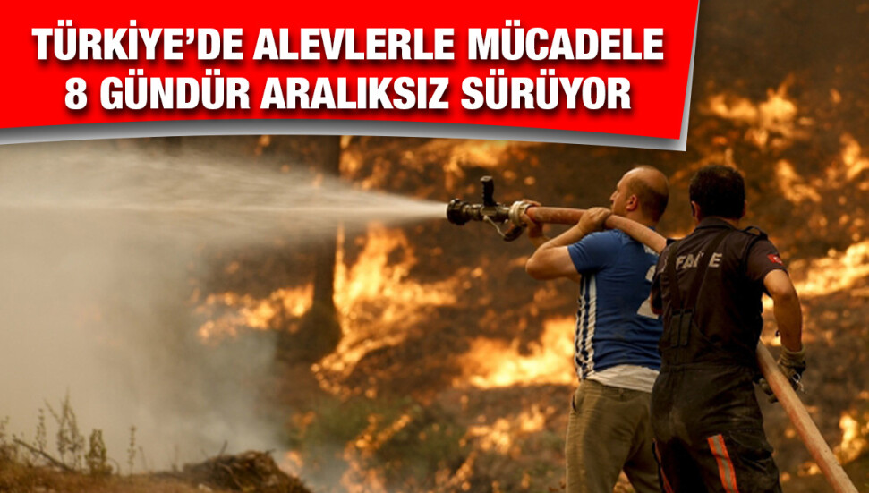 Türkiye’de alevlerle mücadele 4 ilde sürüyor