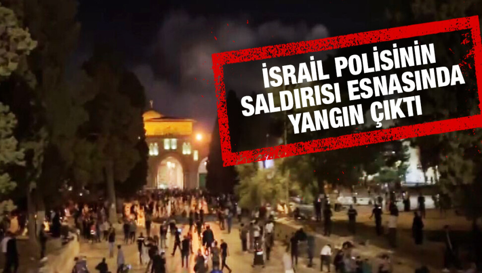 İsrail polisi yine Mescid-i Aksa’daki cemaate saldırdı
