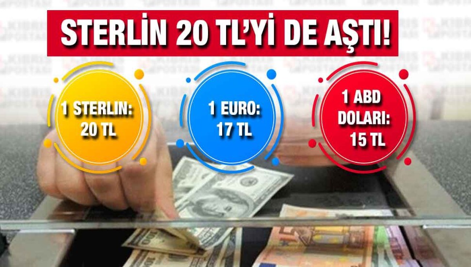 Sterlin’den yeni rekor: 20,20 TL seviyelerini gördü!