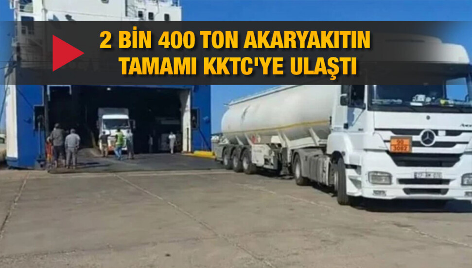 1200 ton yakıt daha geldi