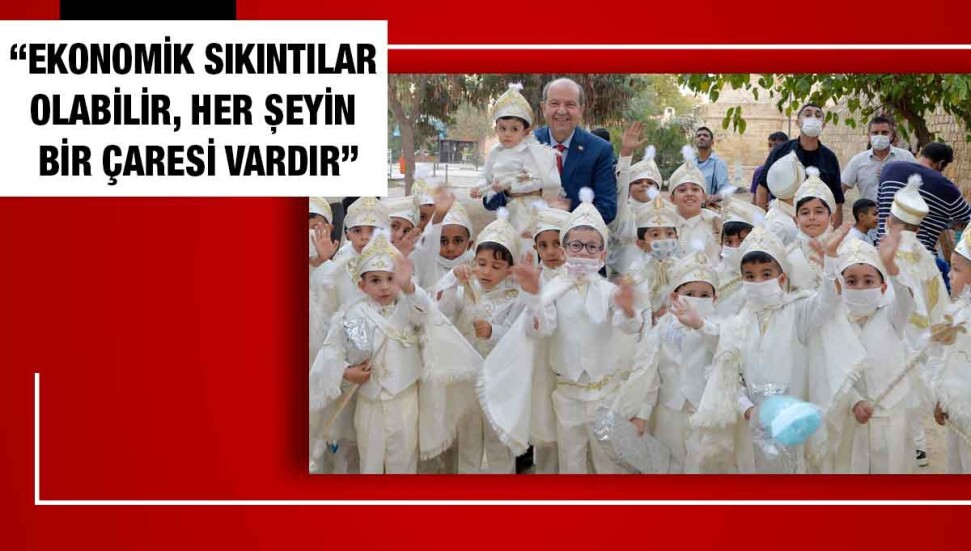 Cumhurbaşkanı Tatar 33 çocuğun toplu sünnet törenine katıldı