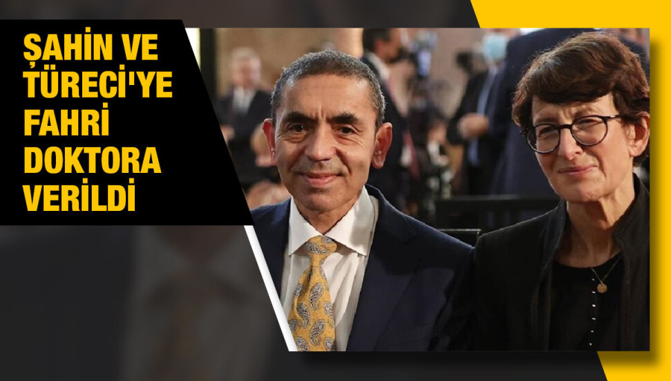 Uğur Şahin ve Özlem Türeci'ye Belçika'da fahri doktora verildi