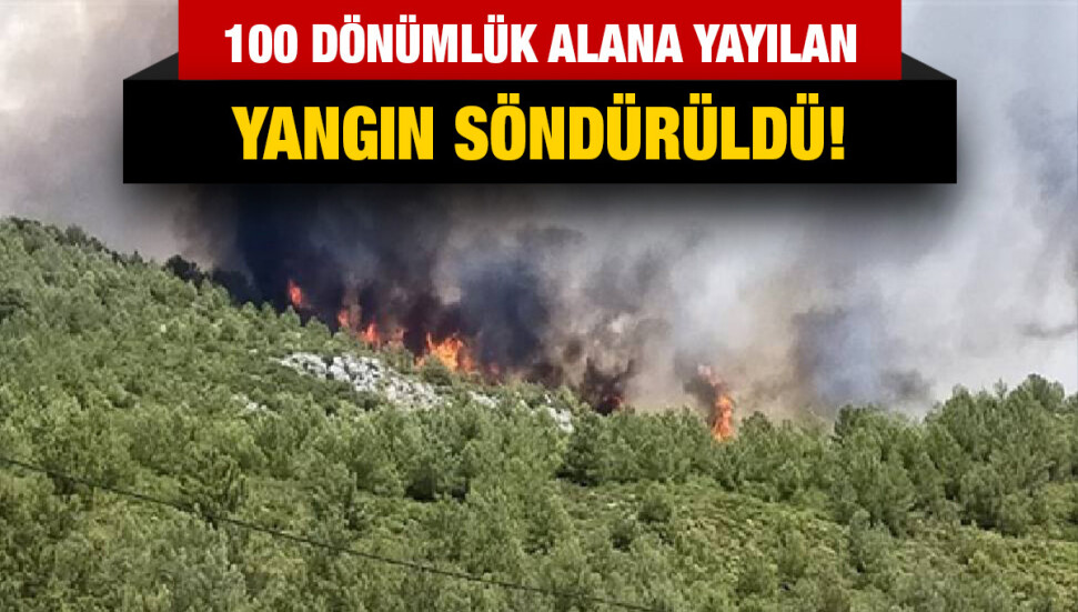 Alevkayası’ndaki yangın söndürüldü