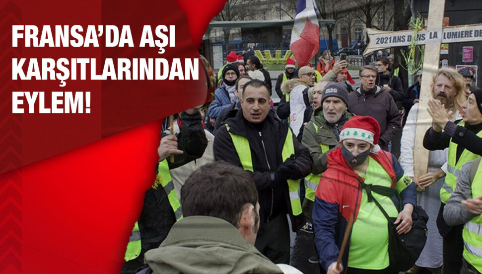 Fransa'da koronavirüs aşısı zorunluluğu ve sağlık ruhsatı karşıtları eylem yaptı